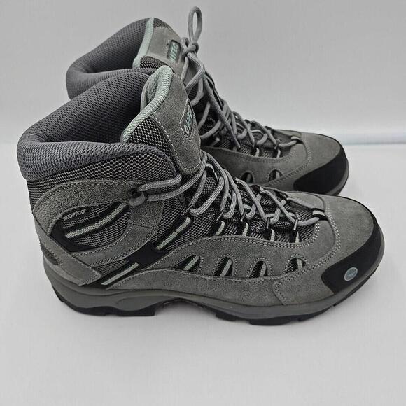 Hi-Tech‎ Boots Women' 9 M Waterproof Gray Black Multidirectional Traction Brake - Picture 1 of 10